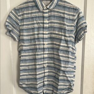 Lucky Brand - Stripe Linen Button Down